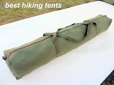$26.60 • Buy NEW* Heavy Duty Long Canvas Steel Pole Carry Bag Camping Tent Tarp Awning 2 Size