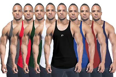 Lot Mens Bodybuilding Vest Gym Stringer Vest Racerback Muscle Fitness Singlet Uk • £45.99