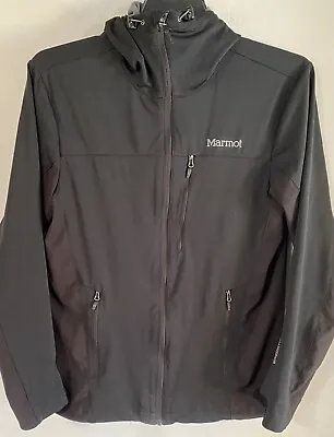 Marmot Rom Gore Windstopper Soft Shell Hooded Jacket Men’s M Black • $79.99