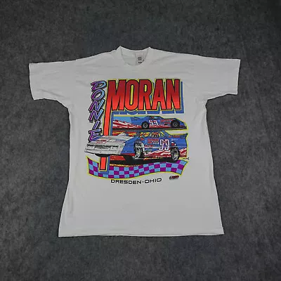 Vintage RACING Shirt Mens XXL Dirt Track Late Model Eldora Speedway Donnie Moran • $34.99