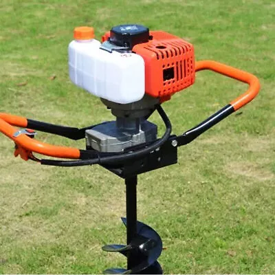 Gas Powered Post Hole Digger Durable 52CC 2-Stroke Earth Auger Digging Machine • $123.50