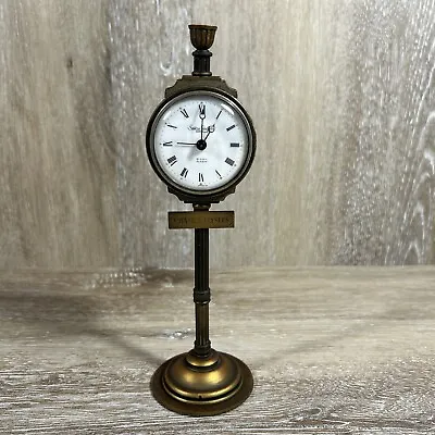 Vintage Swiss Swiza Sheffield 8 Day Alarm Clock Champs Elysees Lamp Post *Repair • $84.99