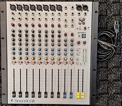 Soundcraft Spirit E8 Professional 8 Channel Mixer • $108