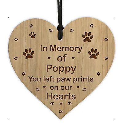 £4.99 • Buy Memorial Plaque For Dog Cat Personalised Engraved Heart Pet Gift Pet Plaque