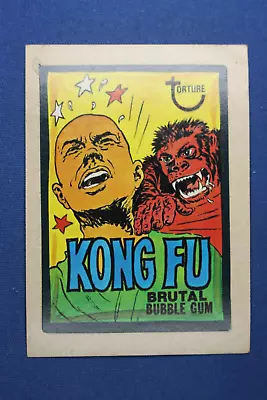 1974 Topps Series 8 - Wacky Packages -  Kong Fu Bubble Gum  - Authentic • $2