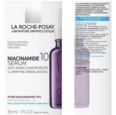 La Roche Posay Pure Niacinamide 10 Serum For Dark Spots - 30ml Delivery From USA • $23