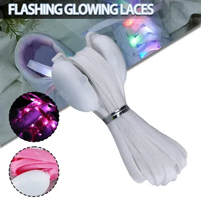 £6.34 • Buy 1 Pair LED Light Up Shoelaces Shoe Laces 3 Modes Flashing J