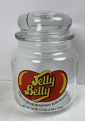 £9.60 • Buy JELLY BELLY 18 Oz GLASS JAR Gourmet Jelly Bean EMPTY Air Tight Lid Candy CLEAN