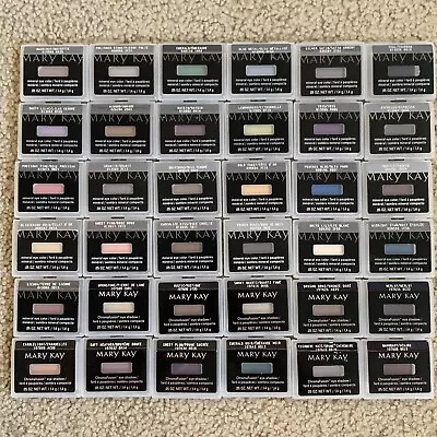 Lot Of 36 Mary Kay Mineral Eye Color Shadow New Variety Of Shades Light & Dark. • $129.99