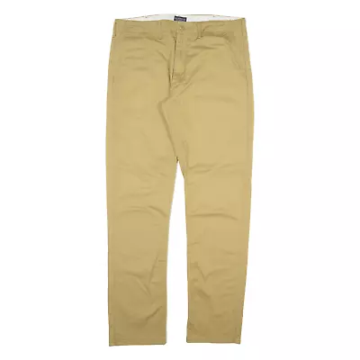 LEVI'S Chino Mens Trousers Beige Slim Straight W33 L34 • £16.99