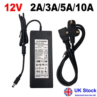 £8.88 • Buy AC/DC Adaptor Mains 240V To 12V 2A 3A 5A 10A Converter Power Supply Adapter UK