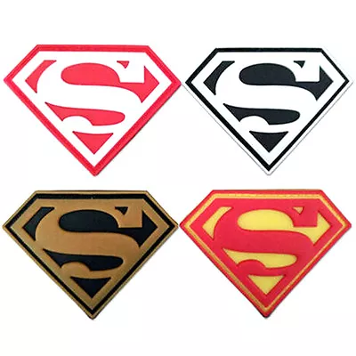 4 PCs GLOW SUPER MAN SUPER HERO MILSPEC AIRSOFT TACTICAL PVC PATCH • $13.99