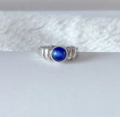 Vtg Lapis Lazuli 925 Sterling Silver Gemstone Ring • $19.99