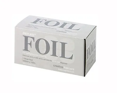 PROCARE Premium Quality Silver Hair Foil Highlighting Foil Roll 100mm X 100metre • £13.25