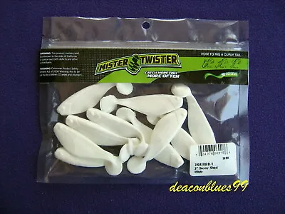 1 Pack - Mister Twister 3  Sassy Shad - 10 Per Package - White  • $2.49