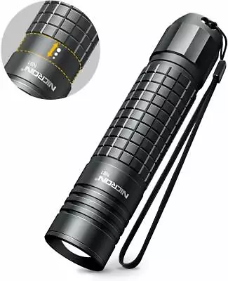 FlashlightNICRON N81 Tactical Flashlight 700 Lumens 18650/AA Battery IPX4 Water • $17.95