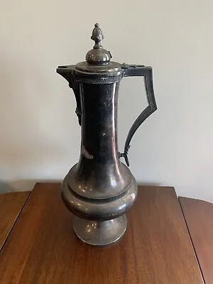 Antique Tea Coffee Pot Rogers Smith Meriden Quadruple Plated Silver 16” Rare HTF • $62.99