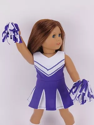 Doll Clothes 18  Purple Cheerleader Outfit Fits American Girl Dolls • $11.69