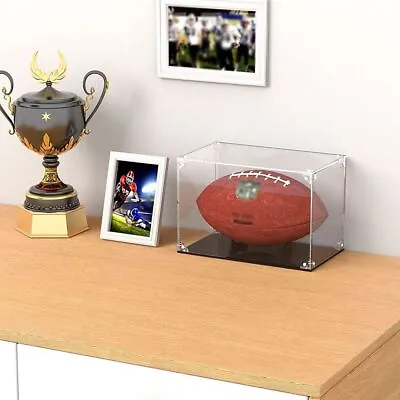Dust-Proof Ball Protector Showcase Memorabilia Box Football Display Case • $66.33