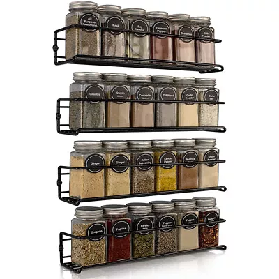 Kitchen Spice Rack Organiser Wall Mounted Spice Rack For Inside Cupboard Hanging • £9.95