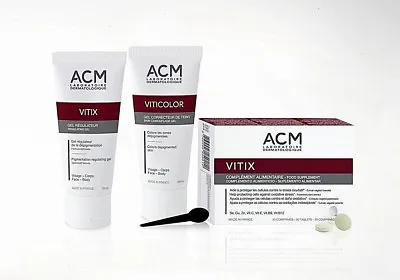 Vitix Range Vitiligo Treatments - VITIX GEL VITICOLOR VITIX TABLETS From ACM • $27.90