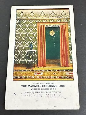 Postcard: Maxwell Exclusive Line Moyer Wallpaper Dealer Quakertown PA • $4.75