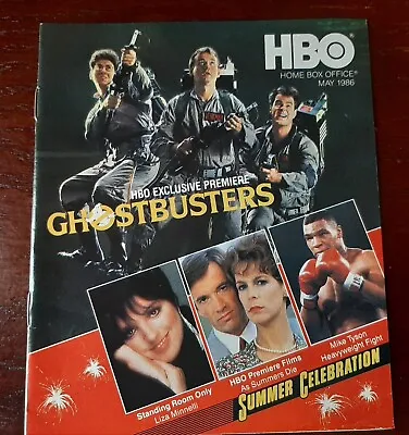 Vintage 1986 Hbo Guide Ghostbusters May Mike Tyson Upcoming James Bond View Nice • $41.64