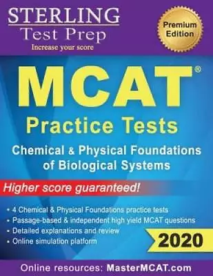 Sterling Test Prep MCAT Practice Tests: Chemical & Physical Foundati - VERY GOOD • $74.74