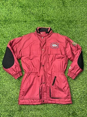 Vintage Nhl Starter Montreal Canadians Jacket Size Large • $105.41