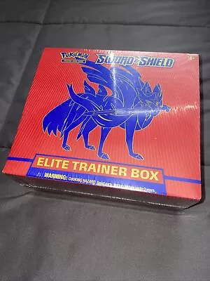 $50 • Buy Pokémon Sword And Shield Zacian Elite Trainer Box Trading Card Game NEW SEALED