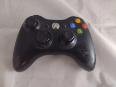 $9.99 • Buy MICROSOFT BRAND XBOX 360 BLACK WIRELESS CONTROLLER MODEL #1403 Parts / Repair