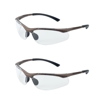 £14.99 • Buy Safety Glasses Bolle Contour Clear Lens 2 PAIRS