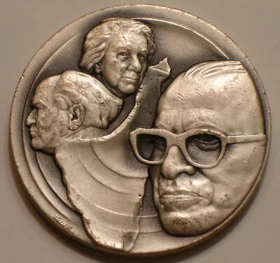 MENACHEM BEGIN Of Israel  1 + Oz  .999 Fine SILVER MEDAL • $34.92