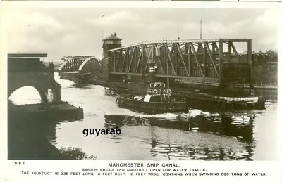 Manchester Ship Canal Barton Bridge And Aqueduct Open For Water Traffic RP • £12