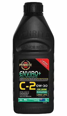 $17.95 • Buy Penrite Enviro+ C2 0W-30 Engine Oil 1L Fits Fiat 500X 1.4, 1.4 4x4