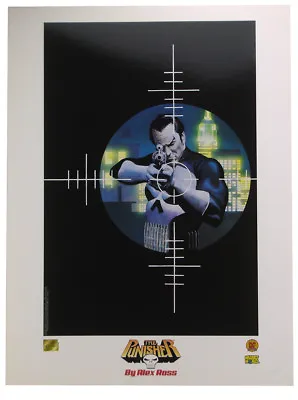 The Punisher Alex Ross Lithograph 2001 Glossy Edition Exclusive Marvel Comics • $29.95