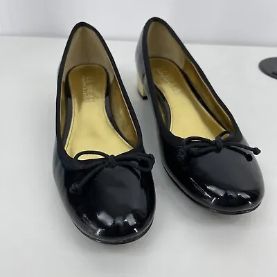$39.20 • Buy Polo Ralph Lauren Women's Black And Gold Ballet-shoes Size 8B