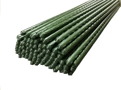 $31.99 • Buy 4ft (48 INCH) Garden Stakes Steel Plant Stakes, Pack Of 25, FREE SHIPPING