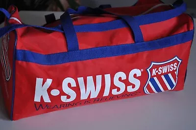 Vintage K-Swiss Duffle Bag Red White And Blue FREE SHIPPING • $28