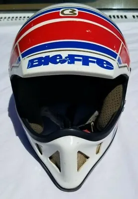 Vintage 1991 Bieffe BX6 Full Face Helmet Honda Colors Motocross 80s 90s Italy MX • $149.99