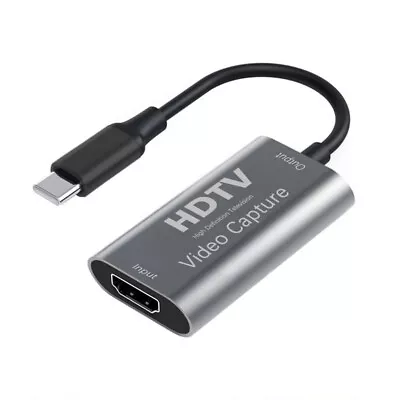 Type-C Video Capture Card 1080P 4K HDMI-compatible Video Grabber For Macbook PS4 • $12.88