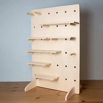 Table Top Pegboard Display Stand For Retail And Markets With Shelves And Pegs • £143