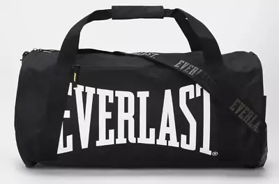 Durable Duffle Gym Bag With Adjustable Strap Everlast Brooklyn Barrel Bag Black • $17