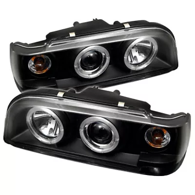 Spyder Projector Headlights LED Halo Black For 93-97 Volvo 850 • $385.50