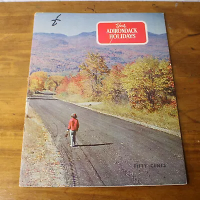 Your Adirondack Holidays Vtg 1957 Booklet Travel Maps Guide Photos History NY • $22.99