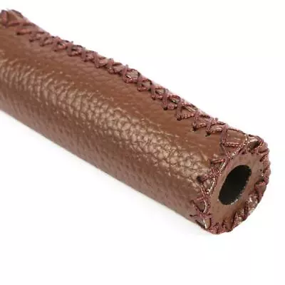 Vintage Style Faux Leather Bike Handlebar Grips - 1 Pair Three Colors • $6.53