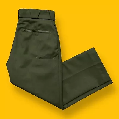 $30 • Buy Los Angeles Sheriff Dept Wool Blend Uniform Pants Slacks Trousers Green 32x27