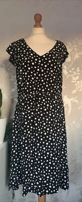 £7.99 • Buy Arcadia Group Polka Dot Dress Size 22 💖r