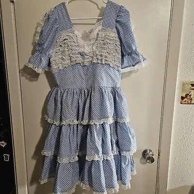 VTG Handmade Women's BoPeep/Dorothy Wizard Of Oz Costume Size Large • $13