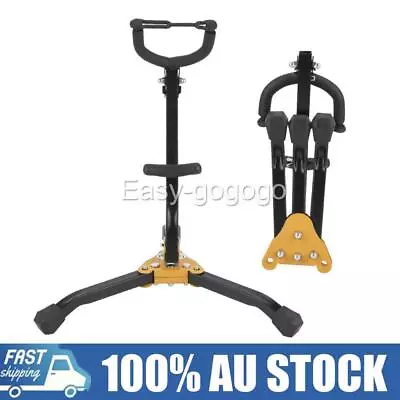 Portable Alto Tenor Sax Saxophone Tripod Stand Holder Folding Tool Black • $21.70